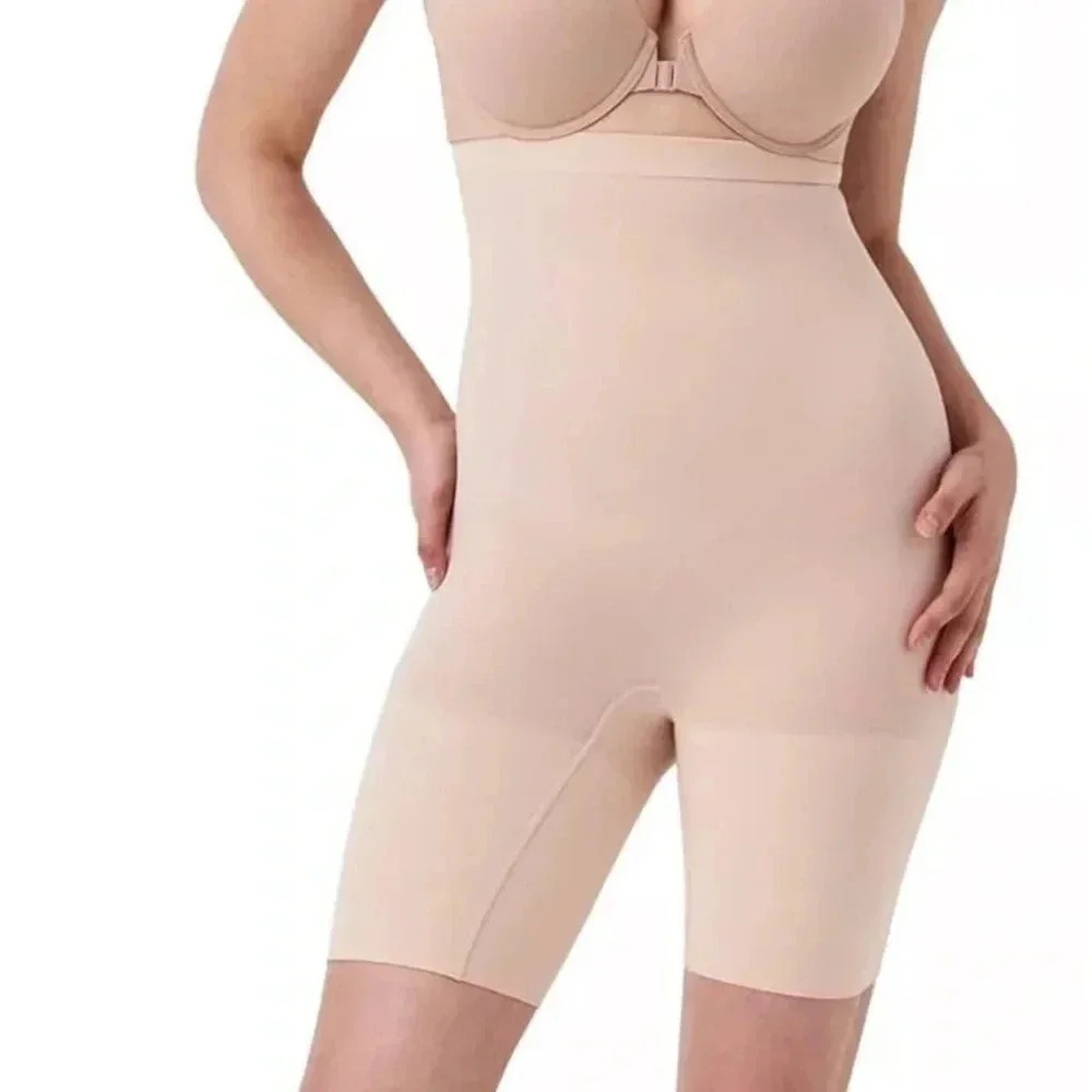 SPANX® Women's Sz XL High-Waisted Higher Power Short in Soft Nude